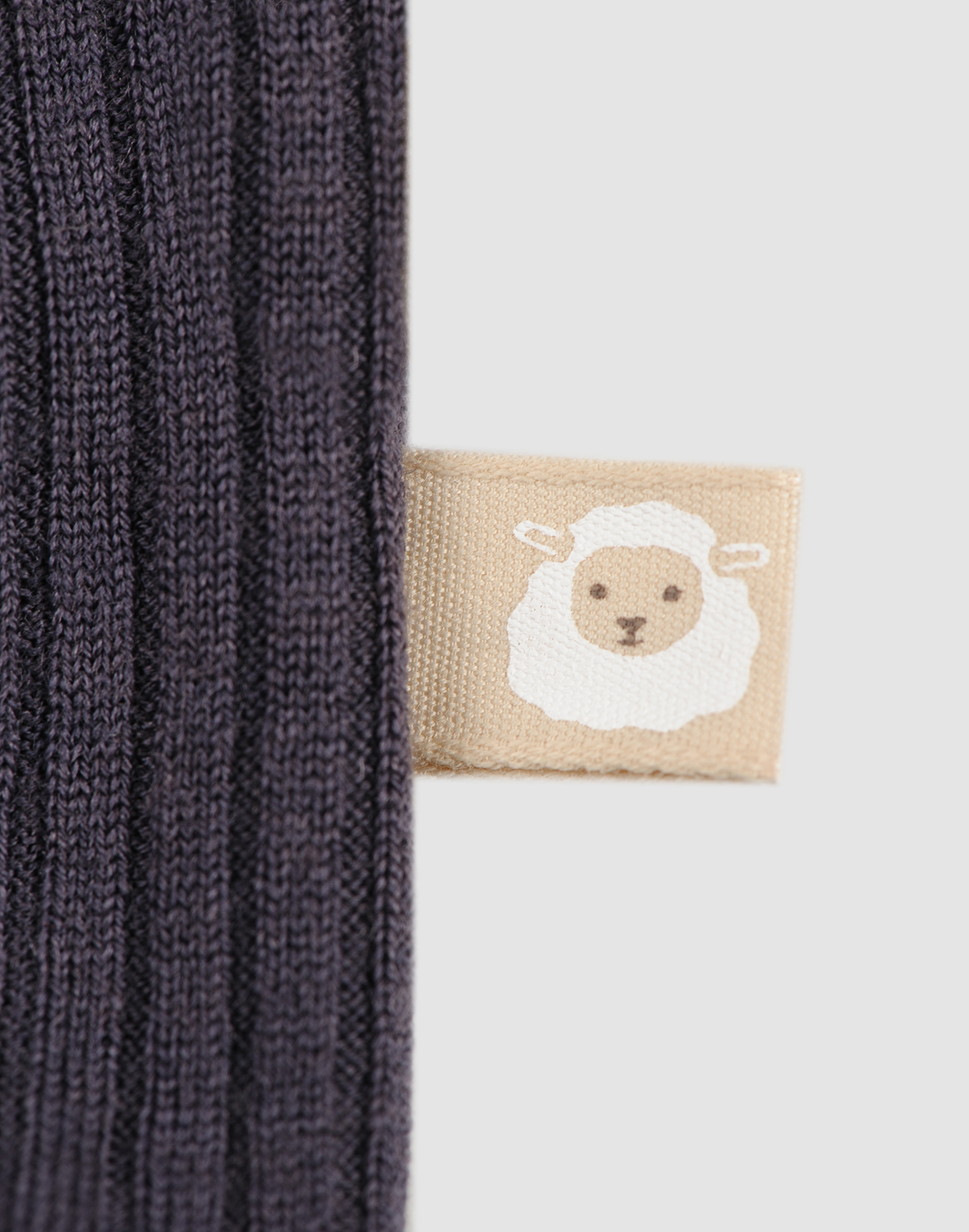 Romper met lange mouw van merinowol voor baby's