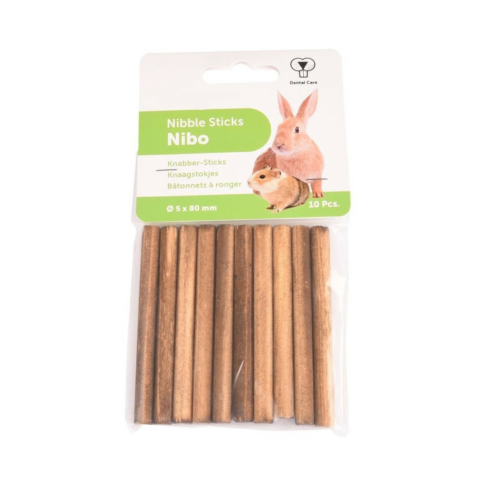 10 bâtonnets à ronger ø 5 x 80 mm pour rongeur