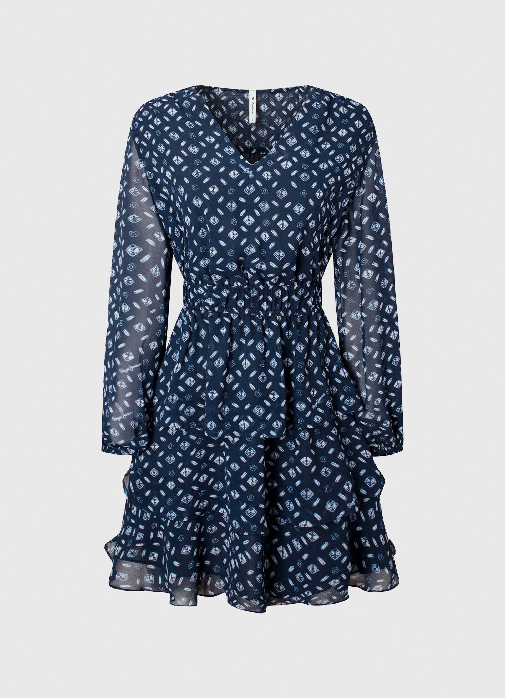 Vestido curto estampado EYRA - multicolorido