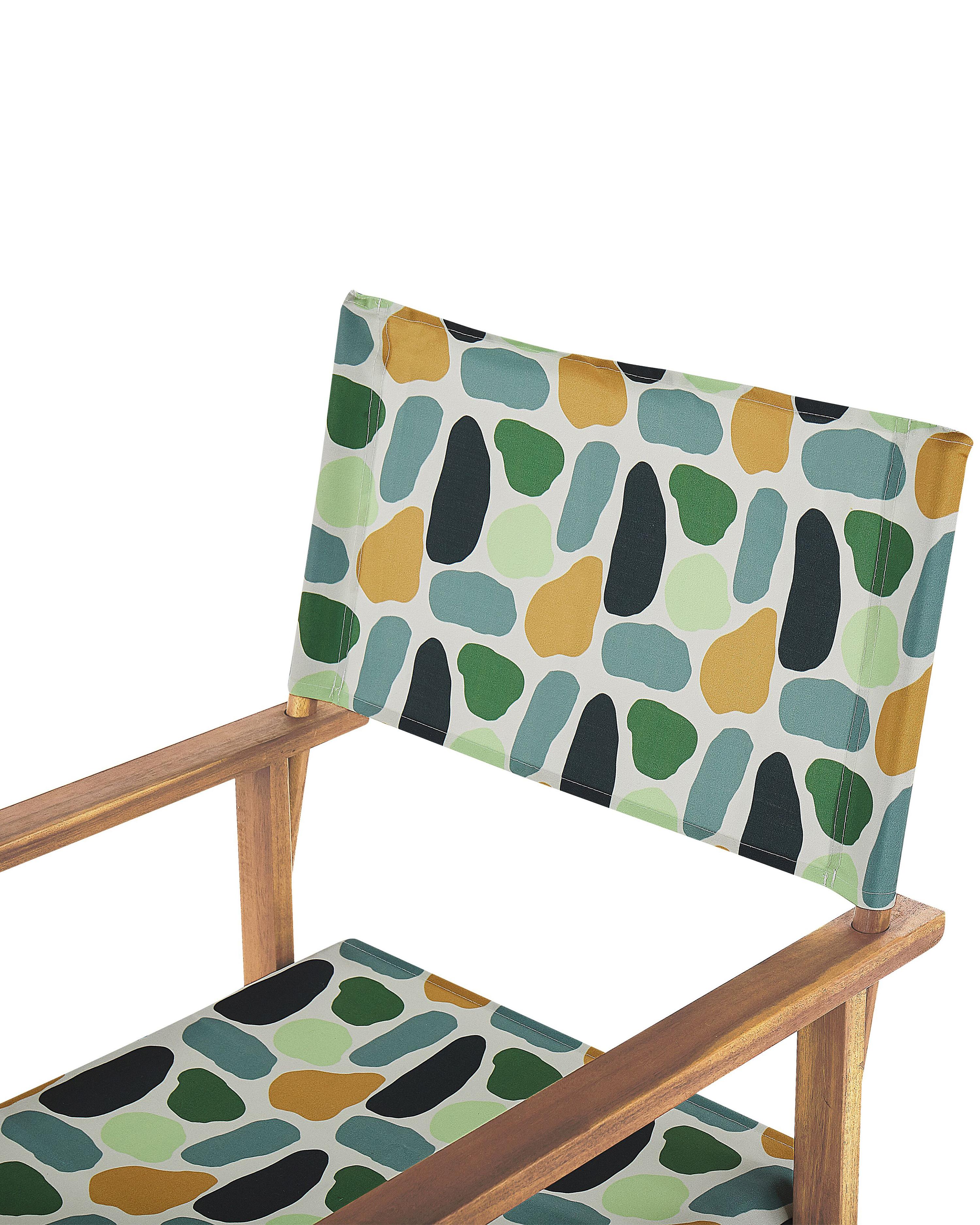 Set van 2 tuinstoelen CINE Acaciahout Meerkleurig