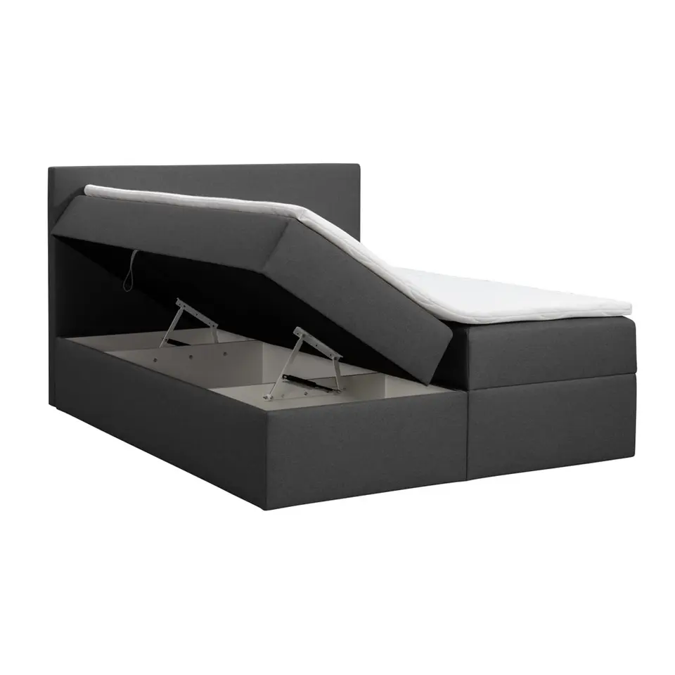 Boxcombinatie met opbergruimte Orebro 6-delig - antraciet - 140x200 cm