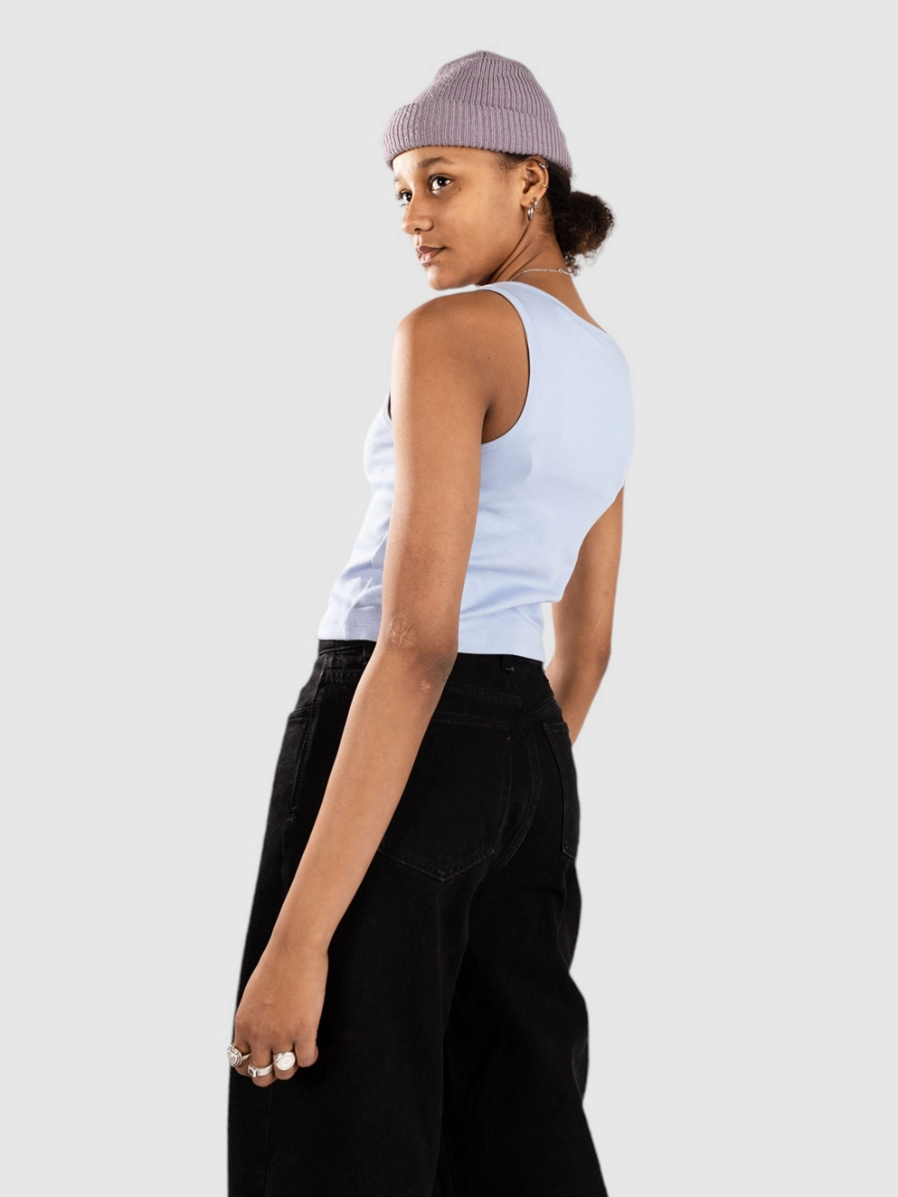 Element Yarnhill Crop Tank Top blue heron