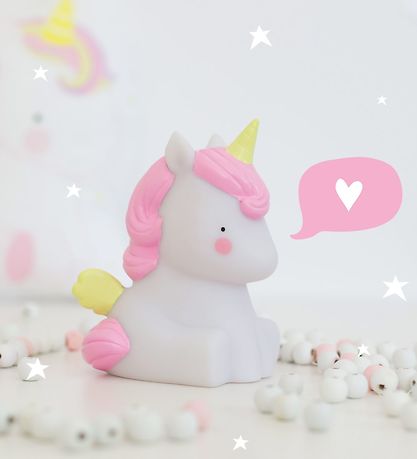 A Little Lovely Company Minilampe - 12, 5 cm - Einhorn