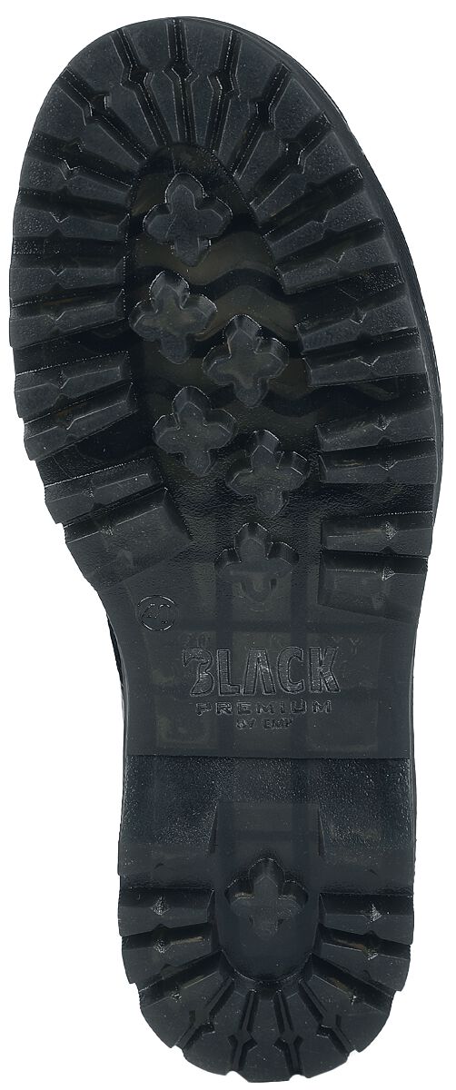 Bottines Lacées Motif Crocodile | Black Premium by EMP Bottes