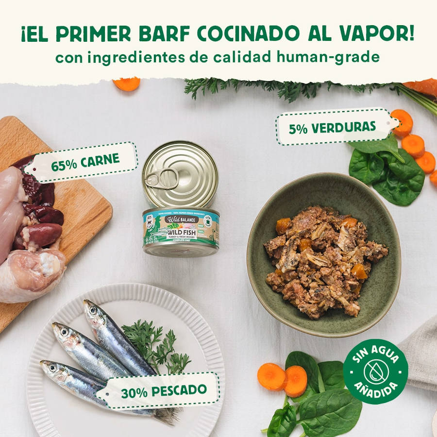 Wild Balance BARF Peixe e Peru em Lata para Gatos