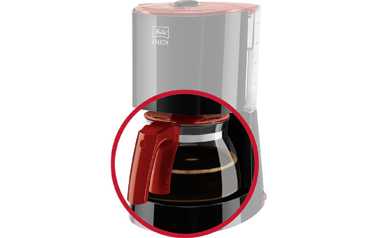 Kaffeekanne Enjoy 1.25 l, RotErsatzglaskanne aus Glas