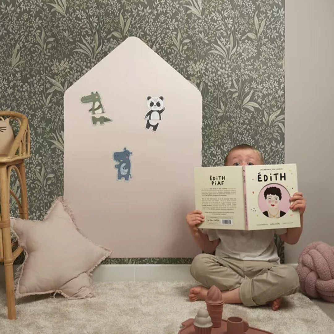 ferflex magneetbord huis met magneten - beige rosé