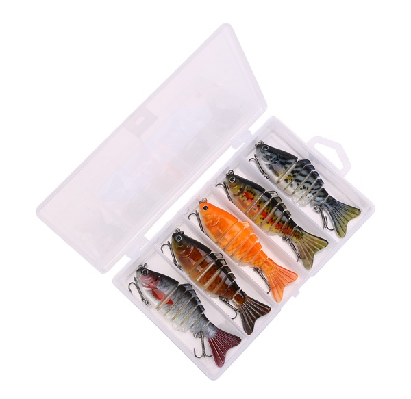 Boîte Leurres Coulants Fish4All Hunter Swimbait Box Sinking 10cm (15.5g) (5 Pièces)