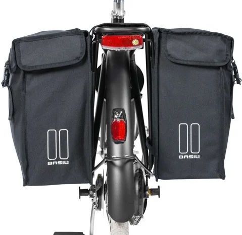 Basil Mara Dubbele Fietstas 35 Liter Zwart Xl