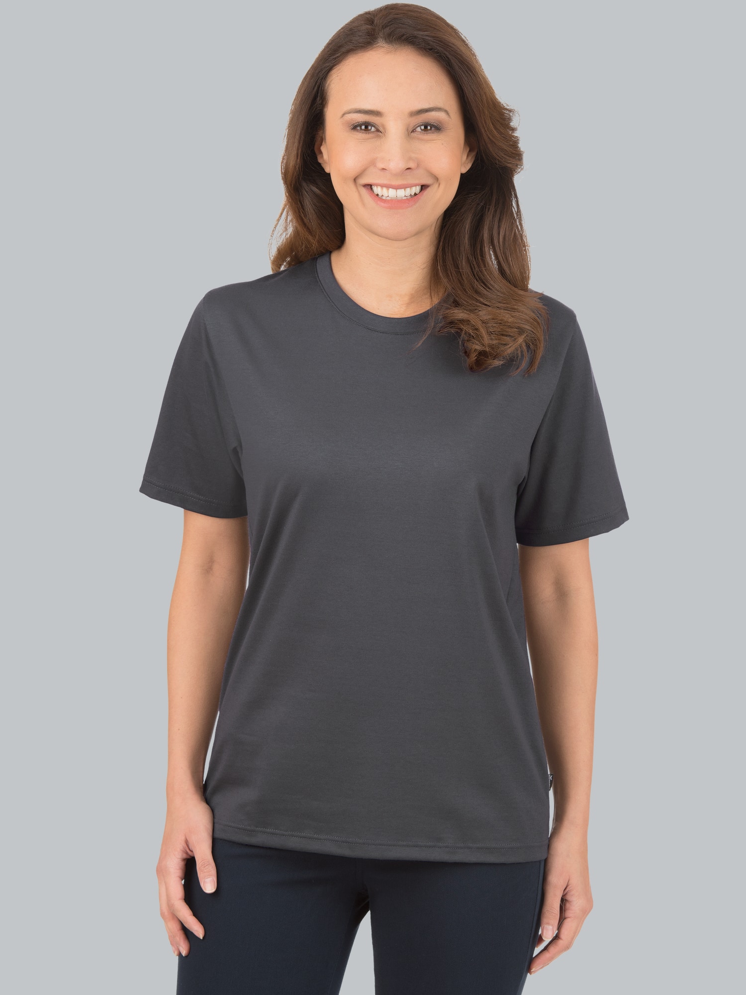 T-Shirt aus 100% Baumwolle Anthrazit