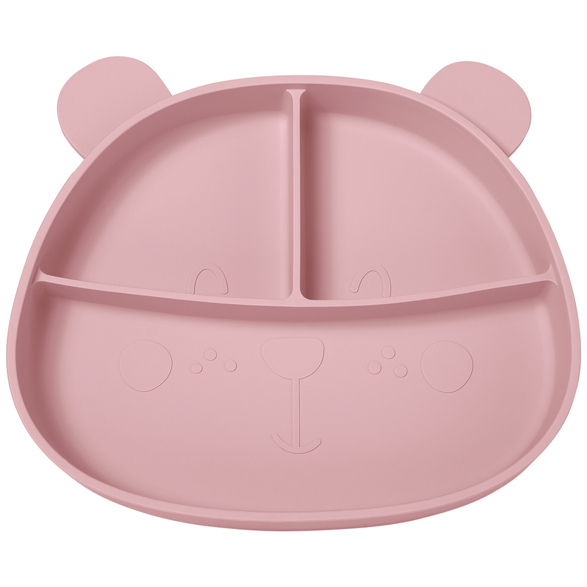 Topomini Silikon-Teller in Bären-Form rosa