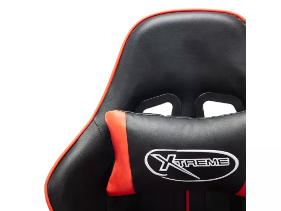 Chaise de jeu Noir et rouge Cuir artificiel