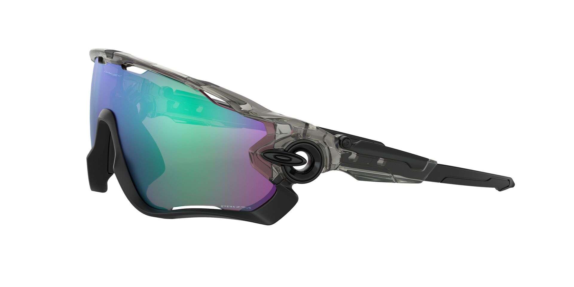 Oakley Jawbreaker Fietsbril Grijs met PRIZM Road Jade Lens