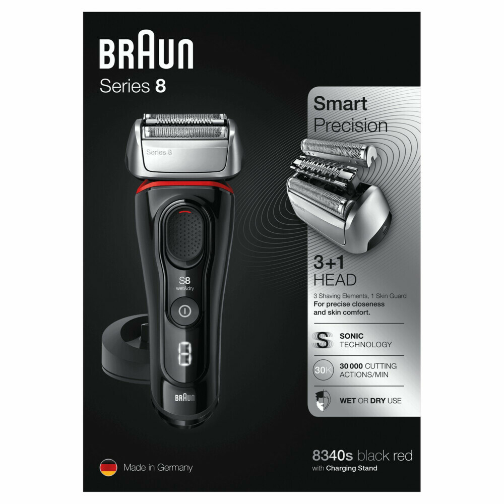 Braun Scheerapparaat Series 8 8340s Zwart