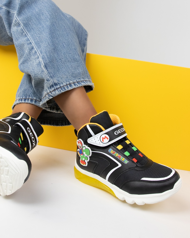 Geox Ciberdron Hoge sneakers  - zwart