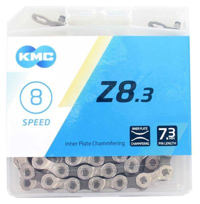 KMC Chaîne de vélo Z8 Argent/Gris 114 maillons