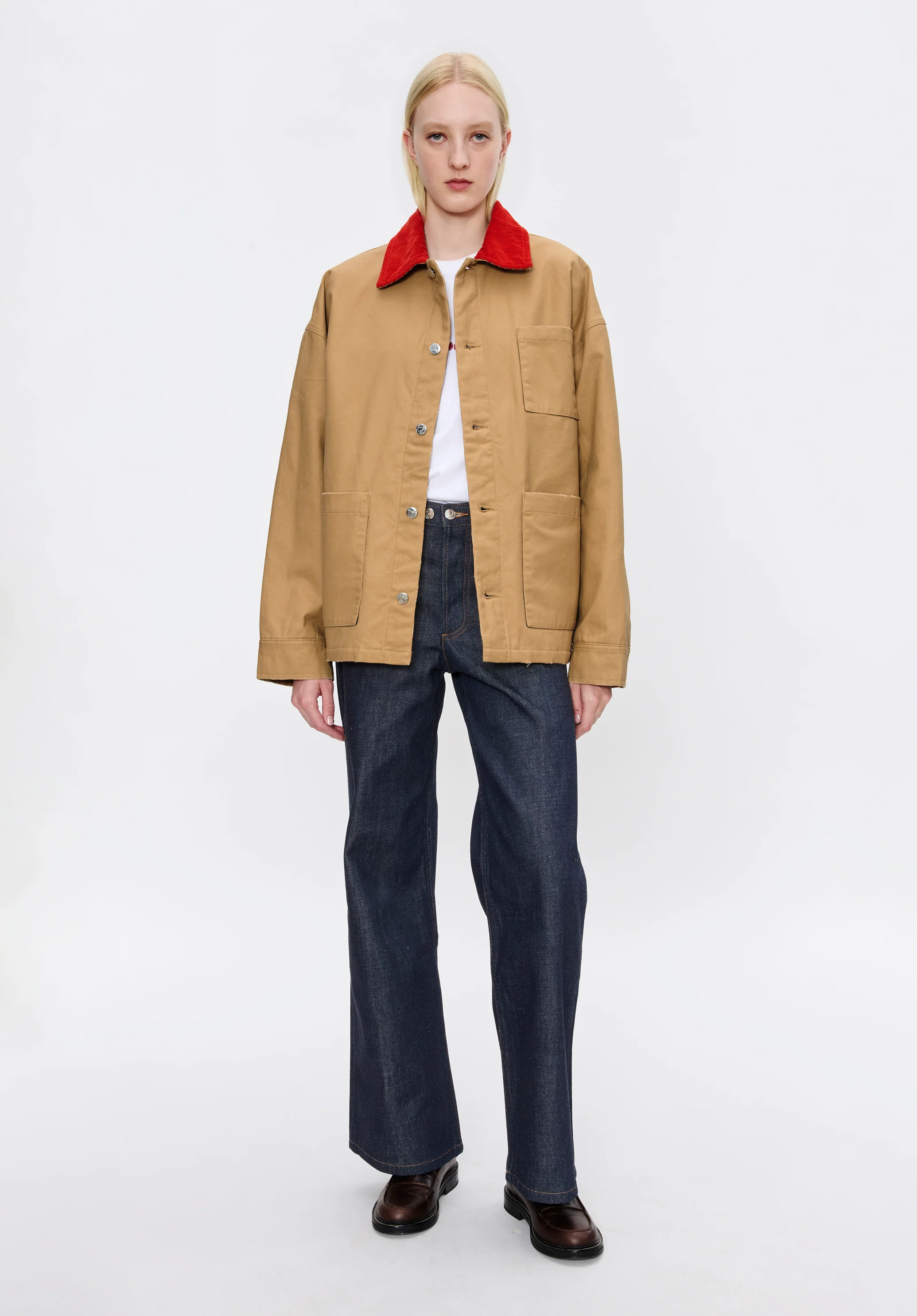 A.P.C. x Marc Jacobs. The Stoned Canvas Unisex Jacket - Camel