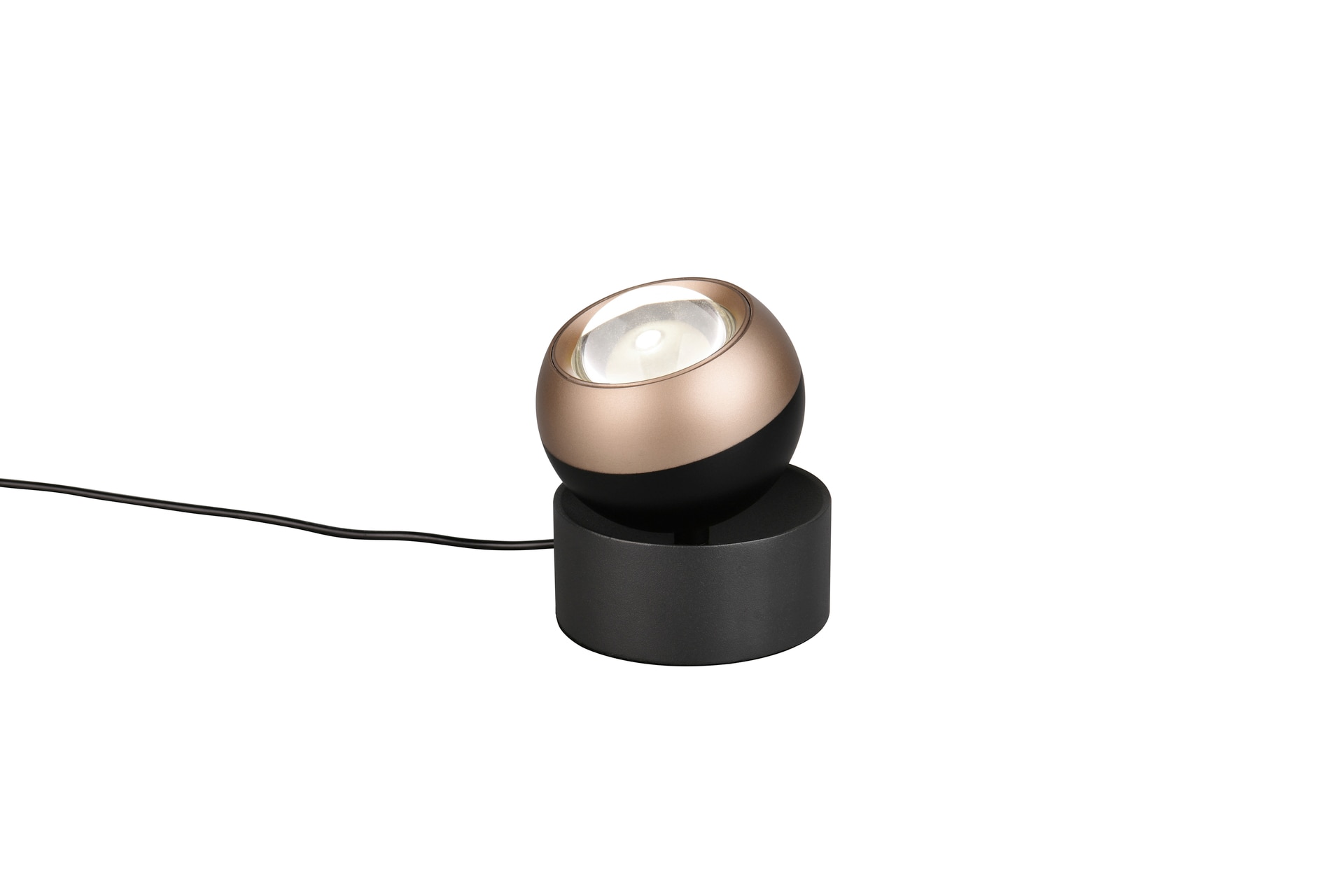 TRIO LED Tischlampe TRS ORBIT schwarz/coffee