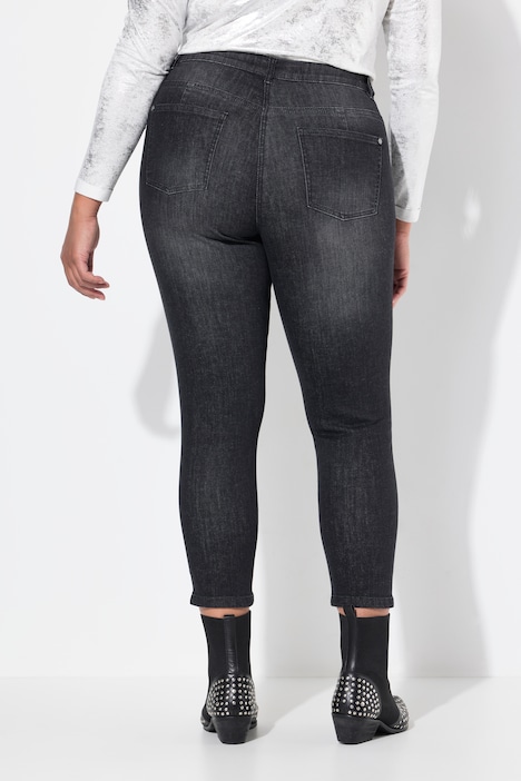 Jeans, WashOut, modische Drucke, 5-Pocket