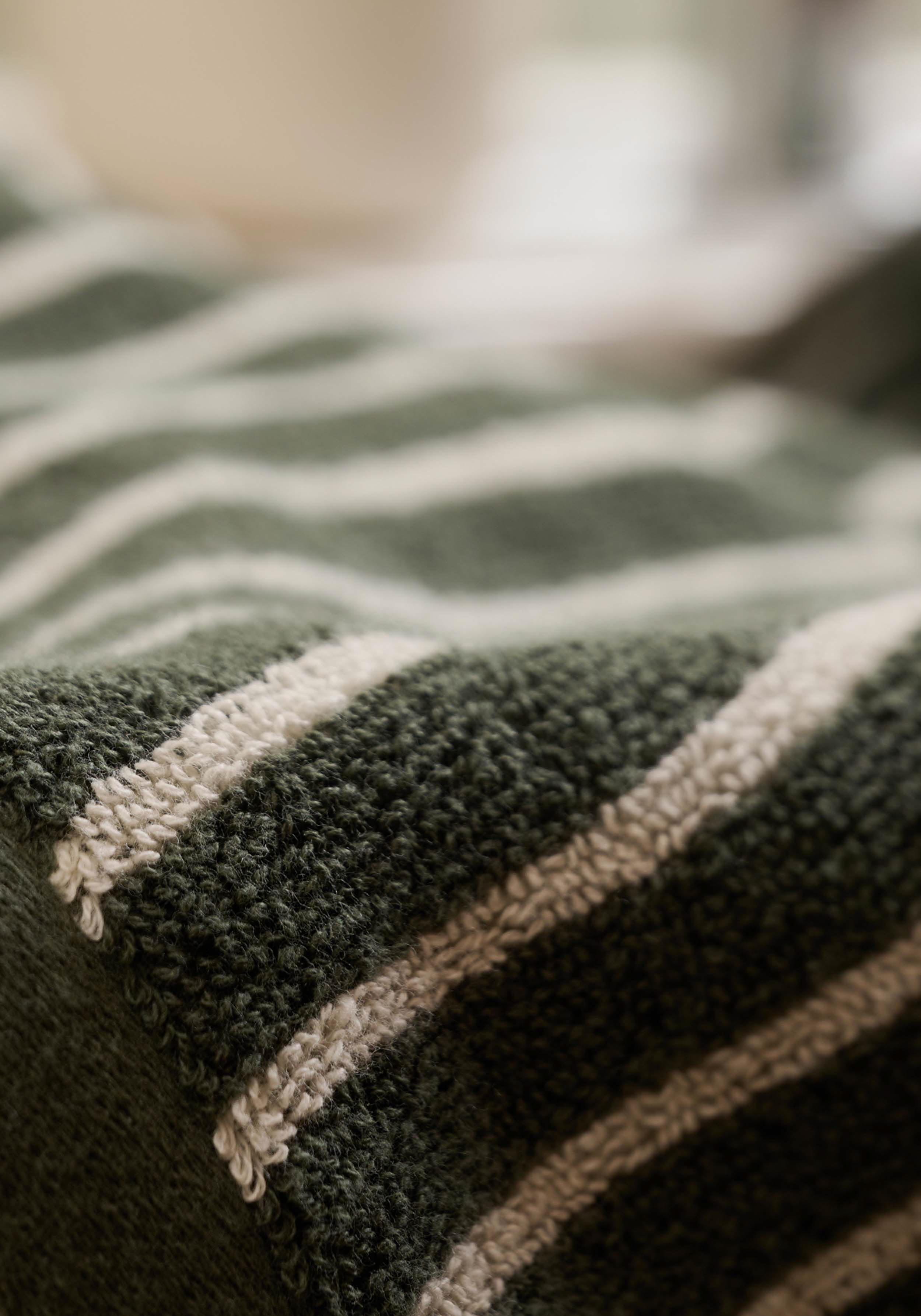 Lavie Waschlappen Tom Dunkelgrün Undyed