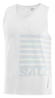 Débardeur Salomon Sense Aero Graphic Blanc Homme