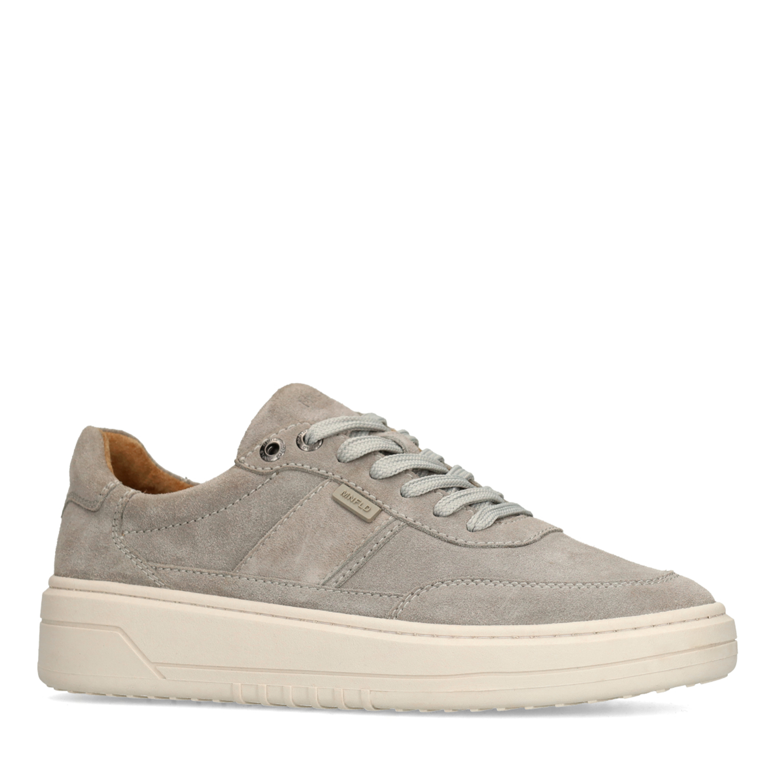 Grijze suède sneakers