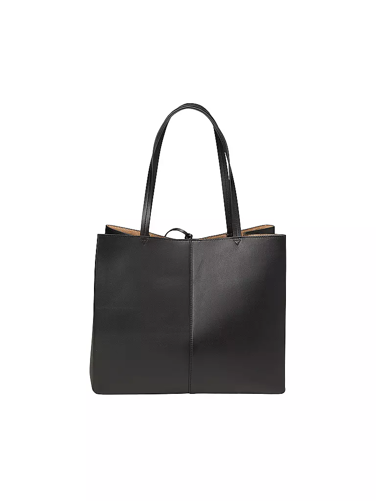 MARC O'POLO Ledertasche - Shopper Large schwarz