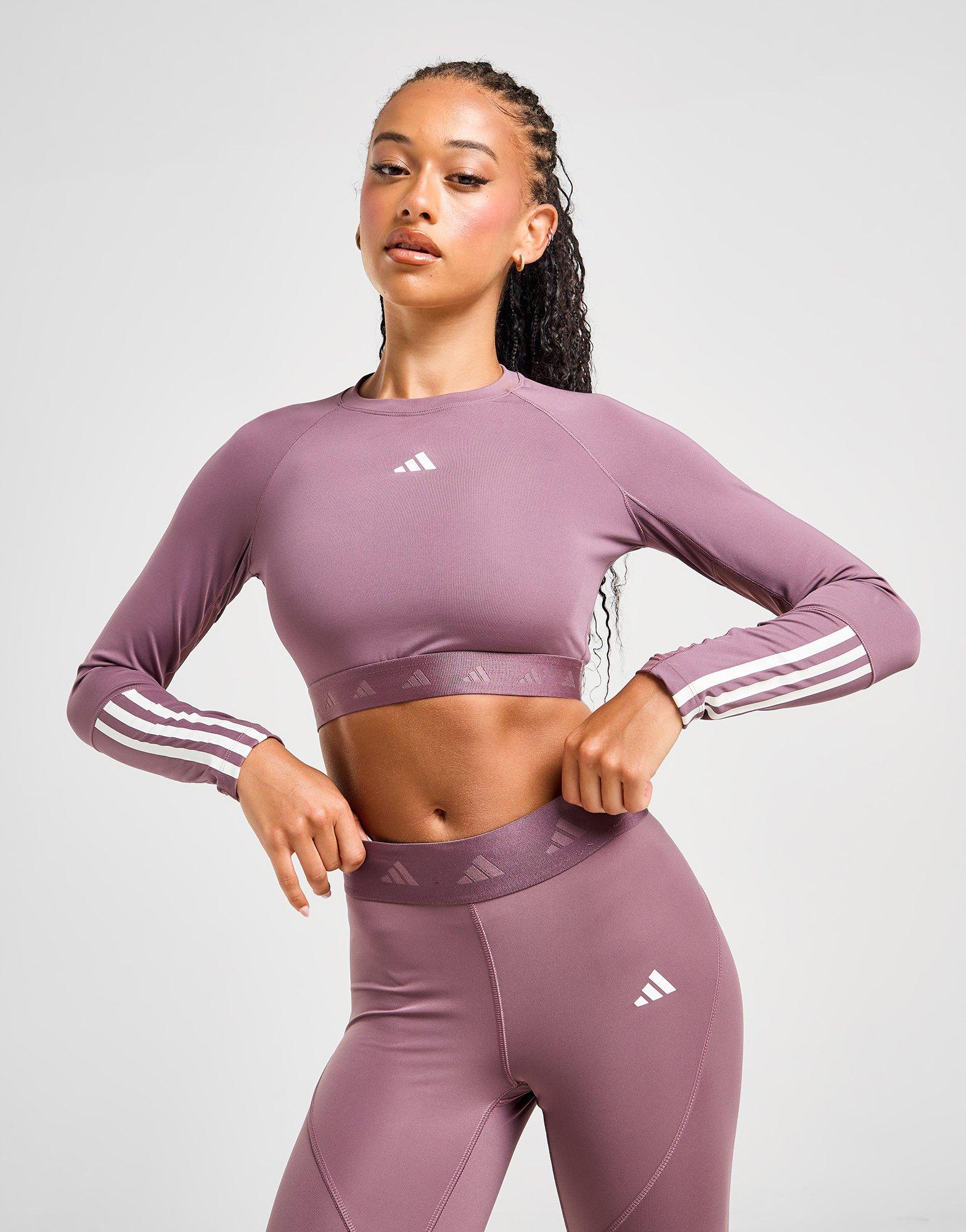 adidas Crop Top Manches Longues Hyperglam Femme