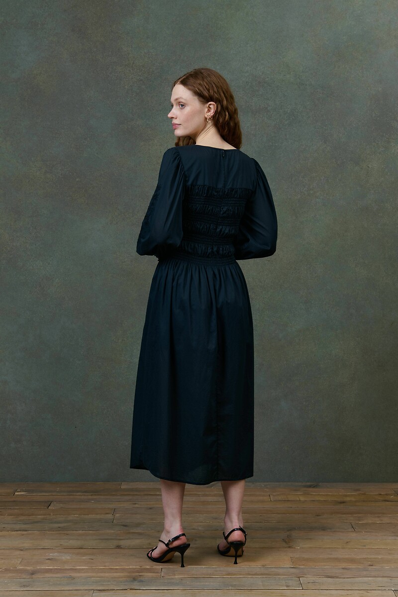 LOUISE MISHA<br>Vestido midi fumê, AYMEE