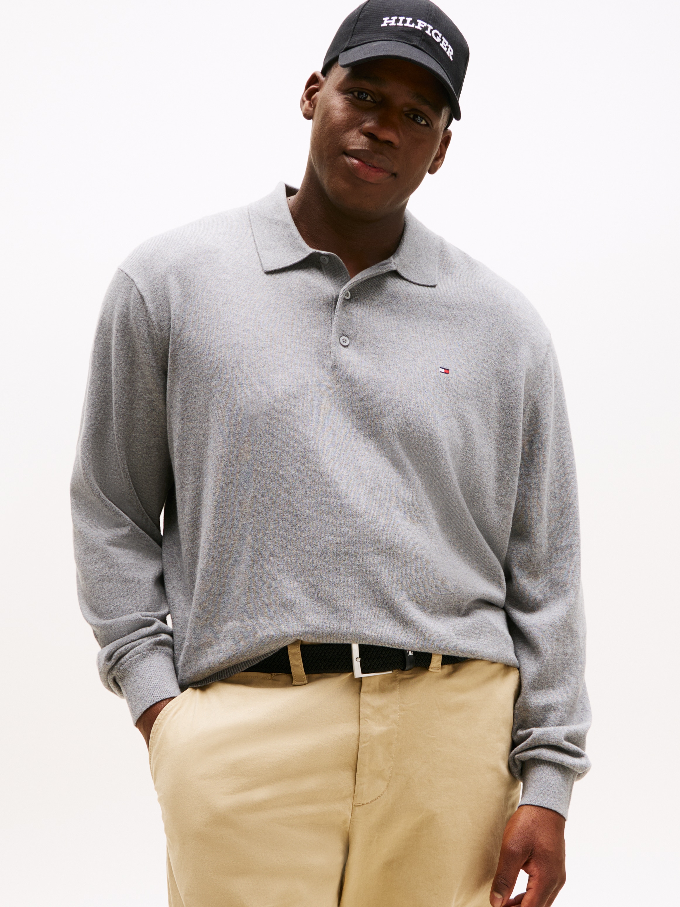 Tommy Hilfiger Big & Tall Polokragenpullover »BT-PIMA ORG CTN CASH« Grosse Grössen, regular fit, Polokragen