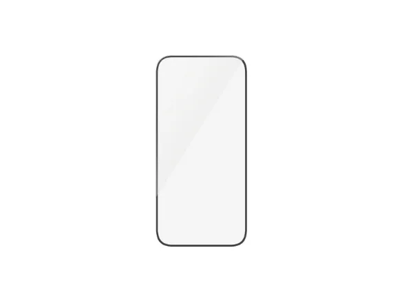 PanzerGlass - Skærmbeskytter for mobiltelefon - ultrabred pasform - glas - rammefarve sort - for Apple iPhone 15 Plus, 16 Plus