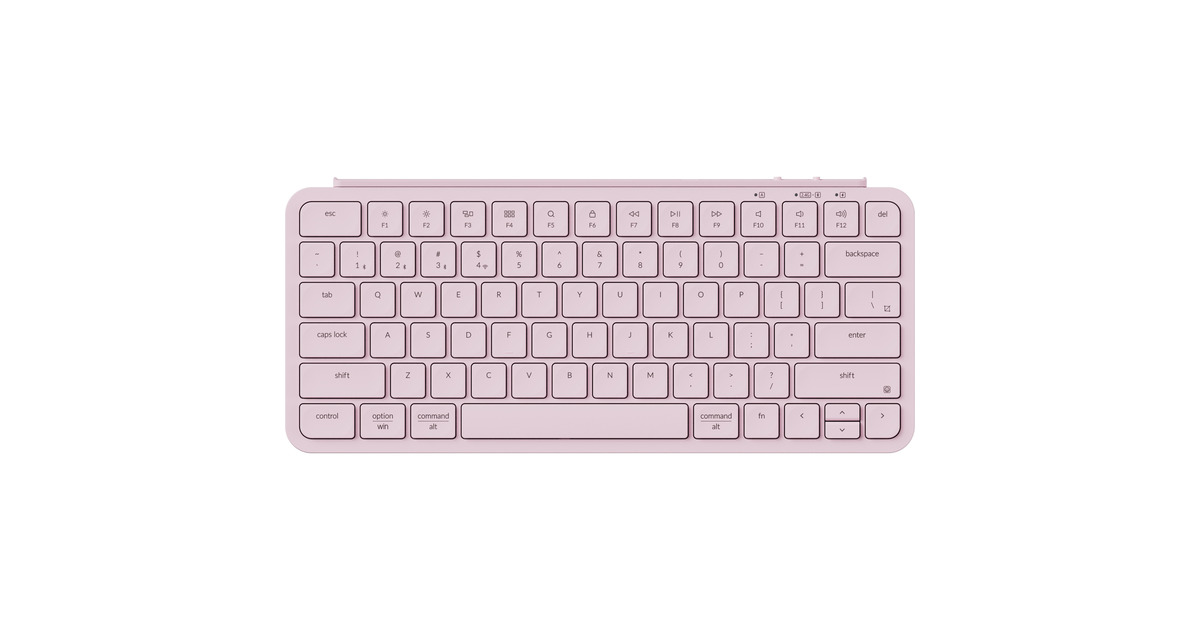 KeychronB1 Pro-K4, toetsenbord  (Lichtroze, US-International, Scissor switches, 75%, ABS Keycaps, 2.4GHz | Bluetooth 5.2 | USB-C)