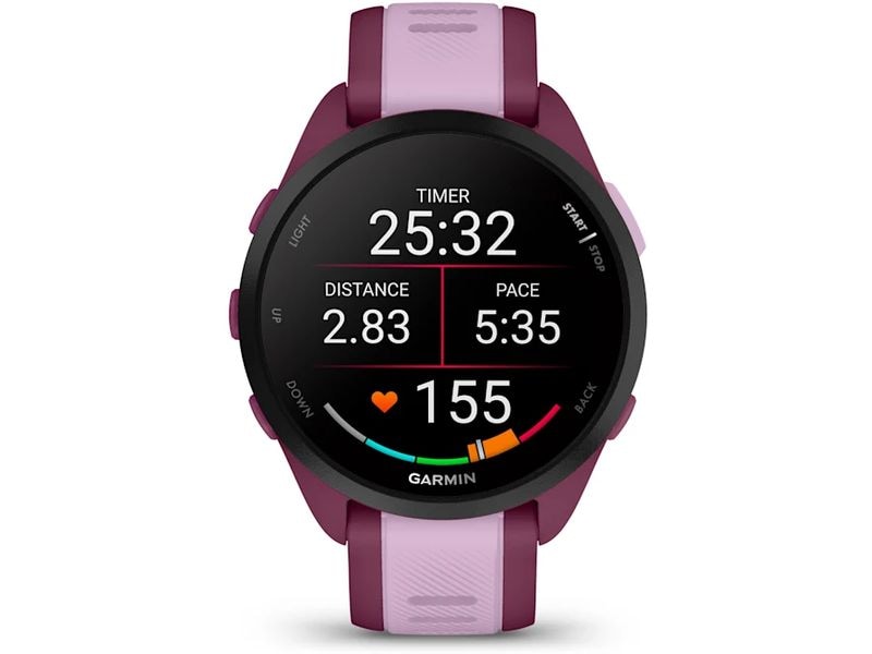 GARMIN Sportuhr Forerunner 165 Music Rosa Intelligente Laufuhr