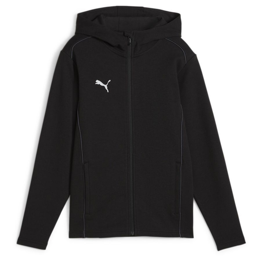 PUMA Sweat à Capuche teamFINAL Casuals Full Zip - Noir Enfant