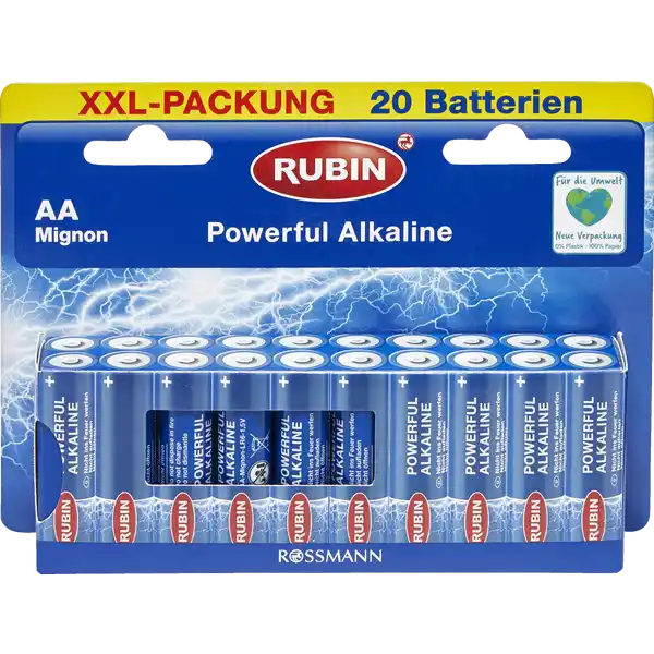 Powerful Alkaline Batterien AA Mignon