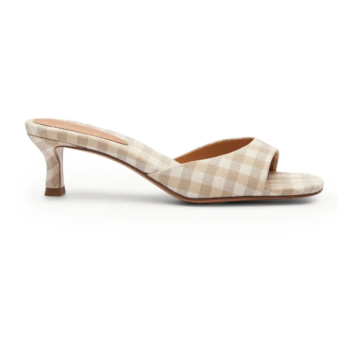 Rivecour Mules Vichy n°414 | Taupe