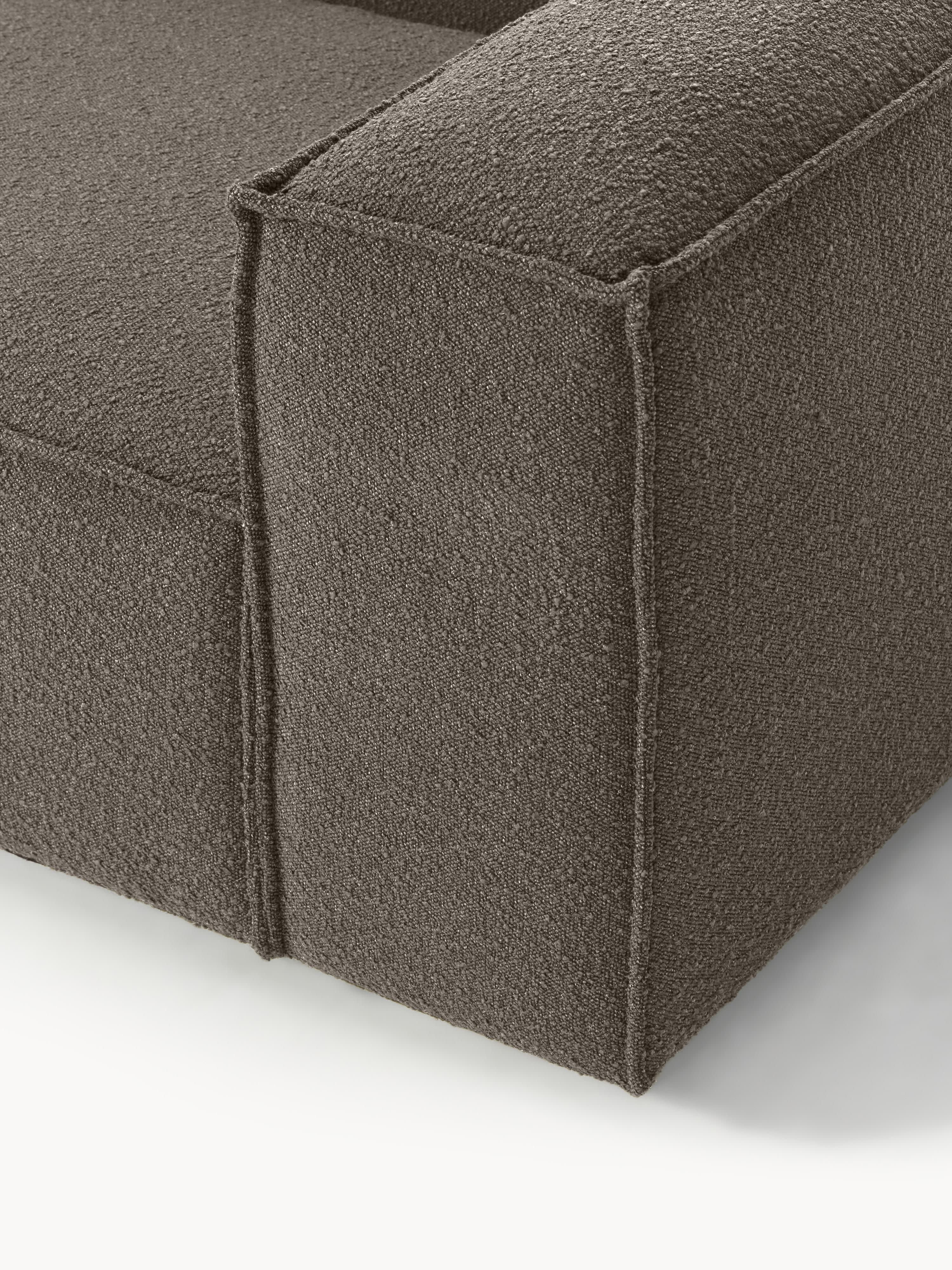Bouclé modulaire hoekbank Lennon (4-zits)