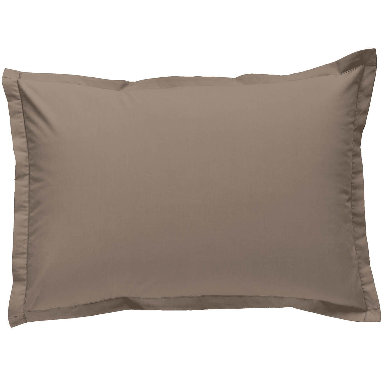 United by PDC Taie d'oreiller 100% Percale de Coton Tina taupe