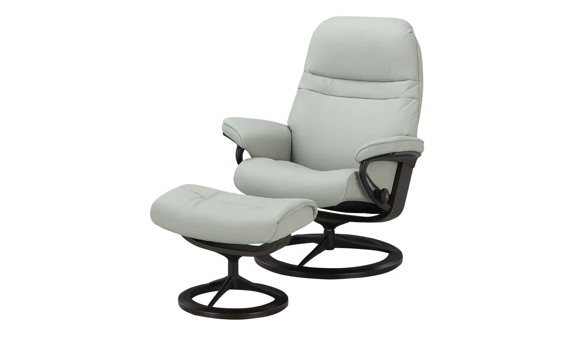 Stressless Relaxsessel mit Hocker aus Leder Signature M