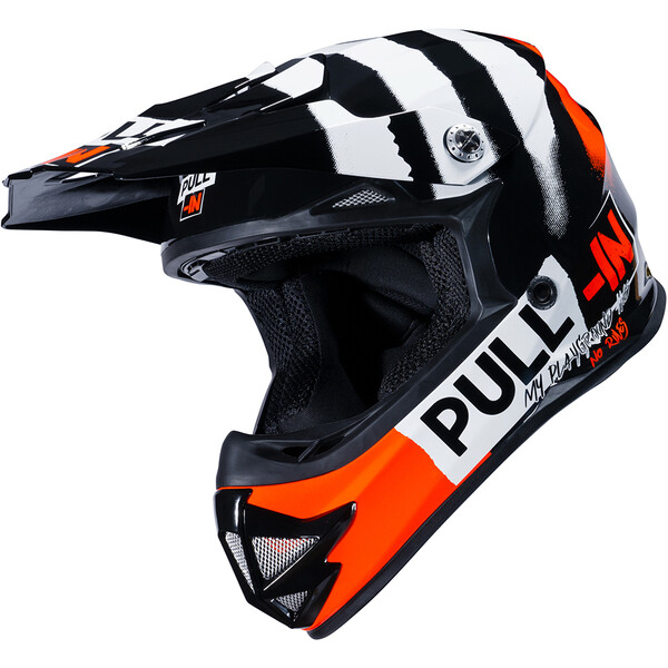 pull-in - Casque Enfant Trash Kid - 2023 Noir / Blanc / Orange