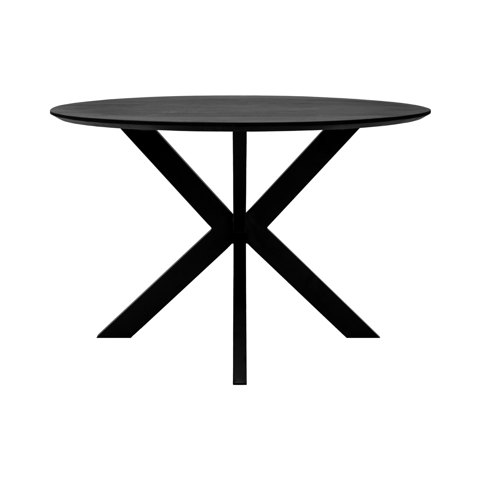 Kick tafel Jake - rond 120cm zwart