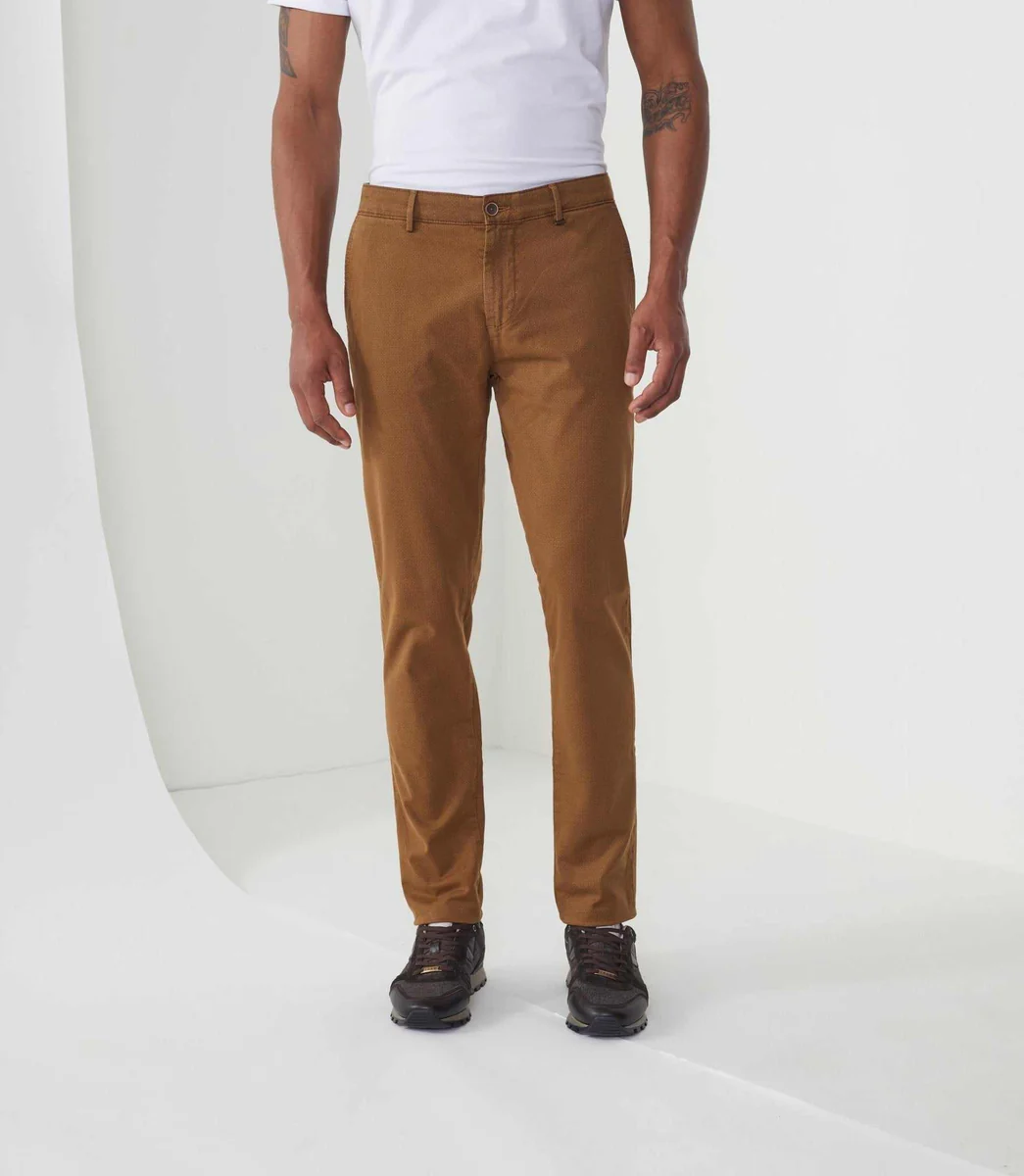 Pantalon casual camel 