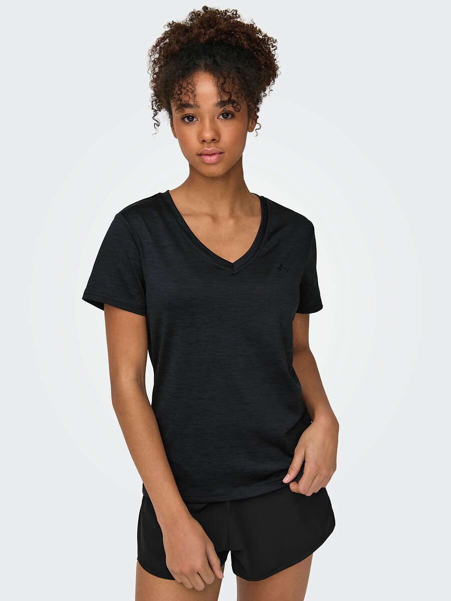 ONLY PLAY<br>Camiseta esportiva Core Life de manga curta e gola V