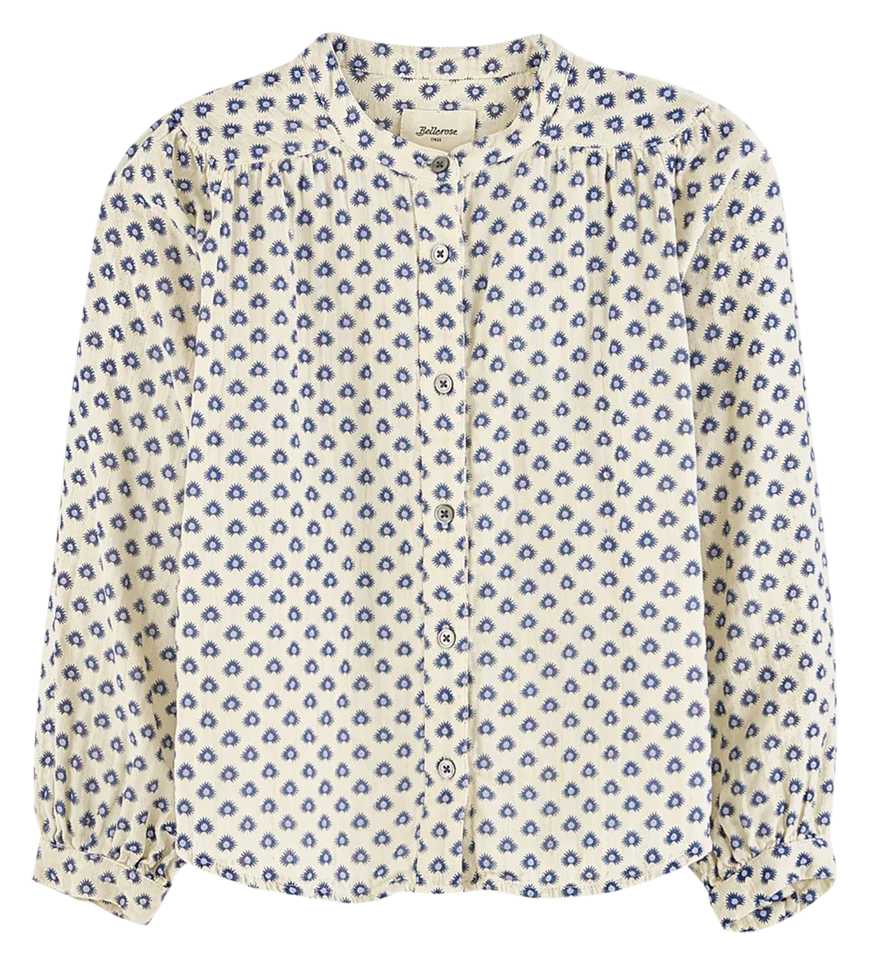 HOPSA - Blouse imprimée en coton | Bleu
