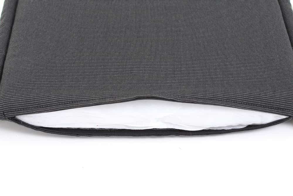 Outdoor Kissen ROG 46x48cm anthrazit Sitzkissen Polster-Auflage für Gartenstuhl