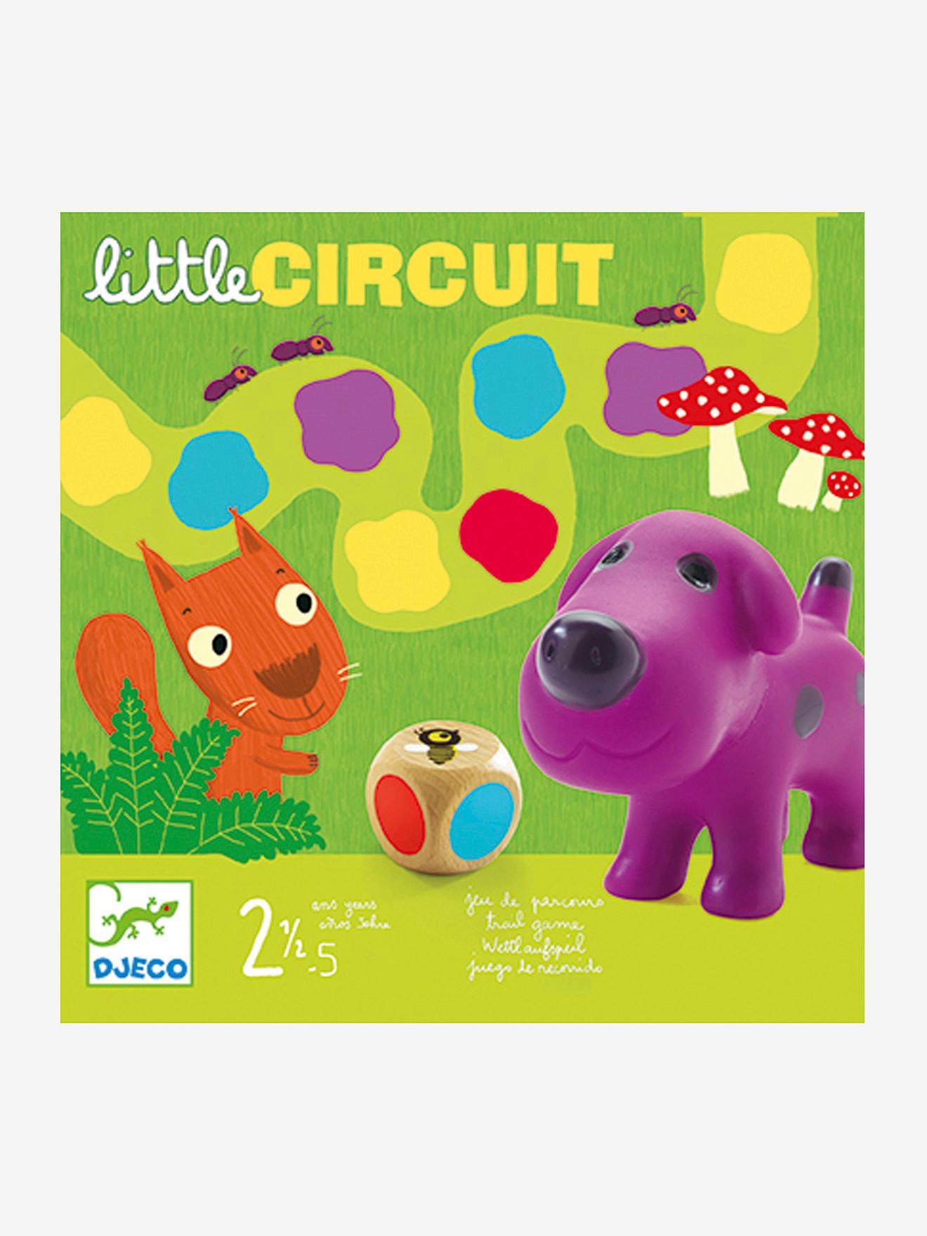 Jogo de tabuleiro multicolorido Little Circuit DJECO
