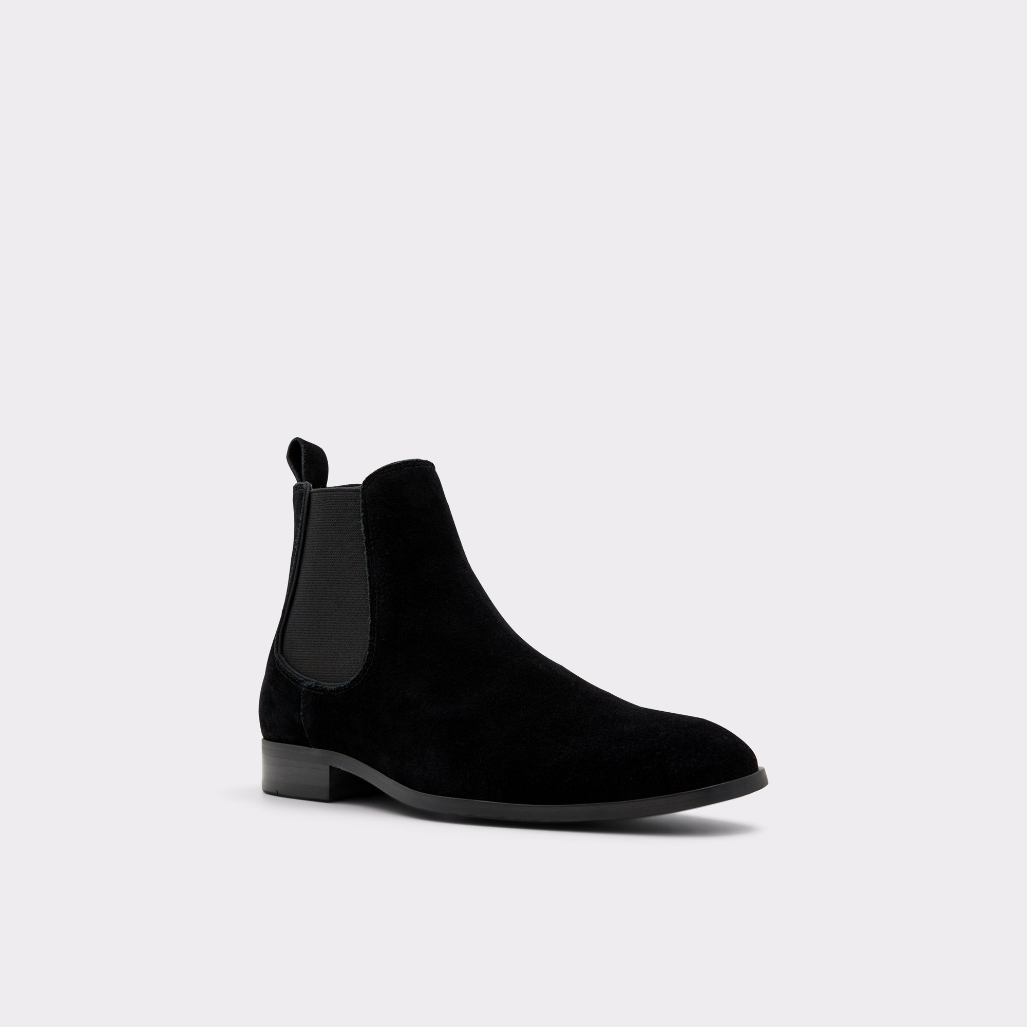 Perth Black Leather Suede Men Dress boots