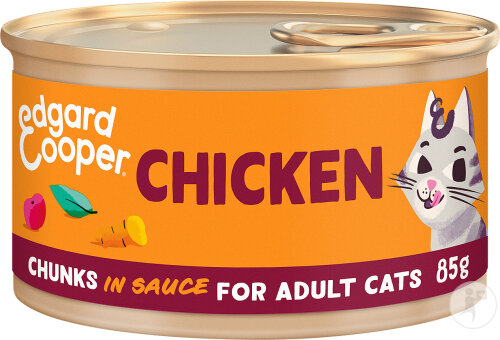 Edgard & Cooper Boîte Morceaux En Sauce Pour Chats Adultes Poulet 85g