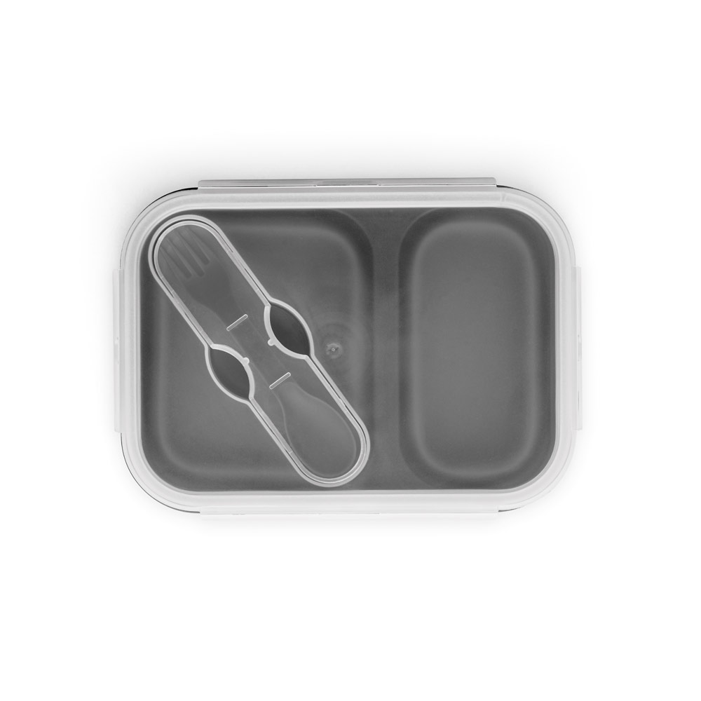 hi!dea 93848 - Lunch Box. Boîte hermétique rétractable en silicone et PP (480 et 760 mL)