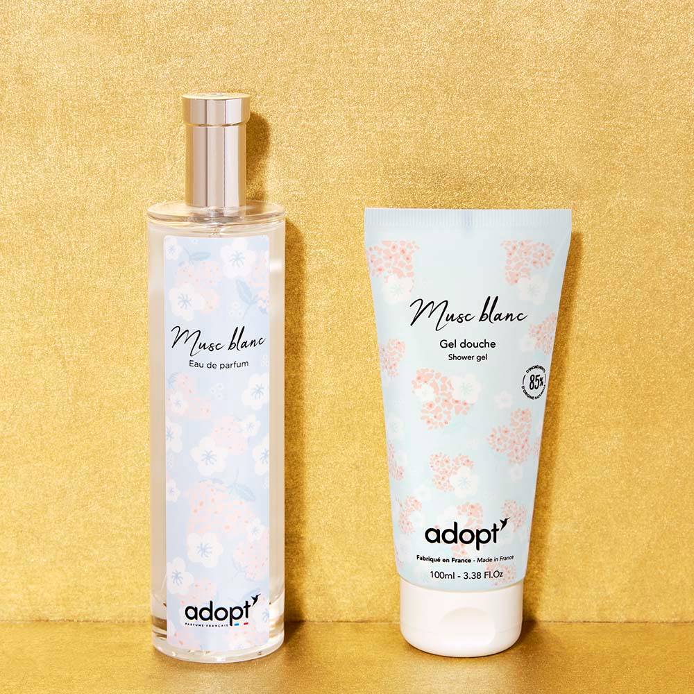 Musc blanc - Coffret eau de parfum 100ml + gel douche